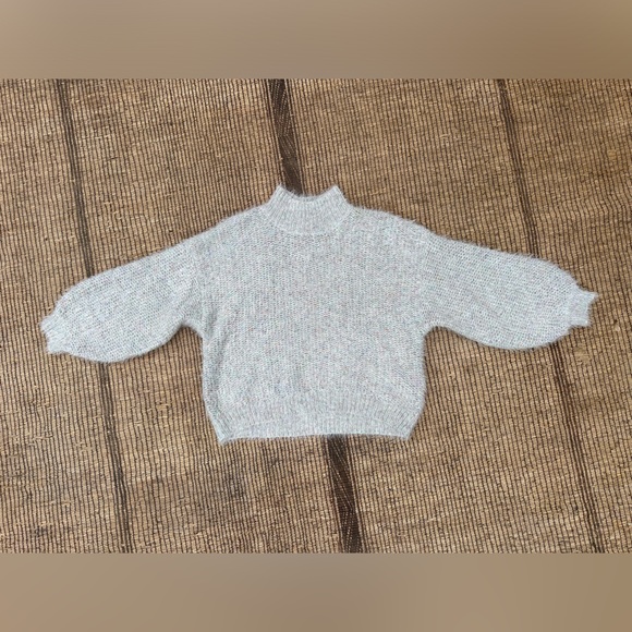 Joie oversized, cropped, fuzzy sweater. Multicolor. Size large. - Picture 2 of 5